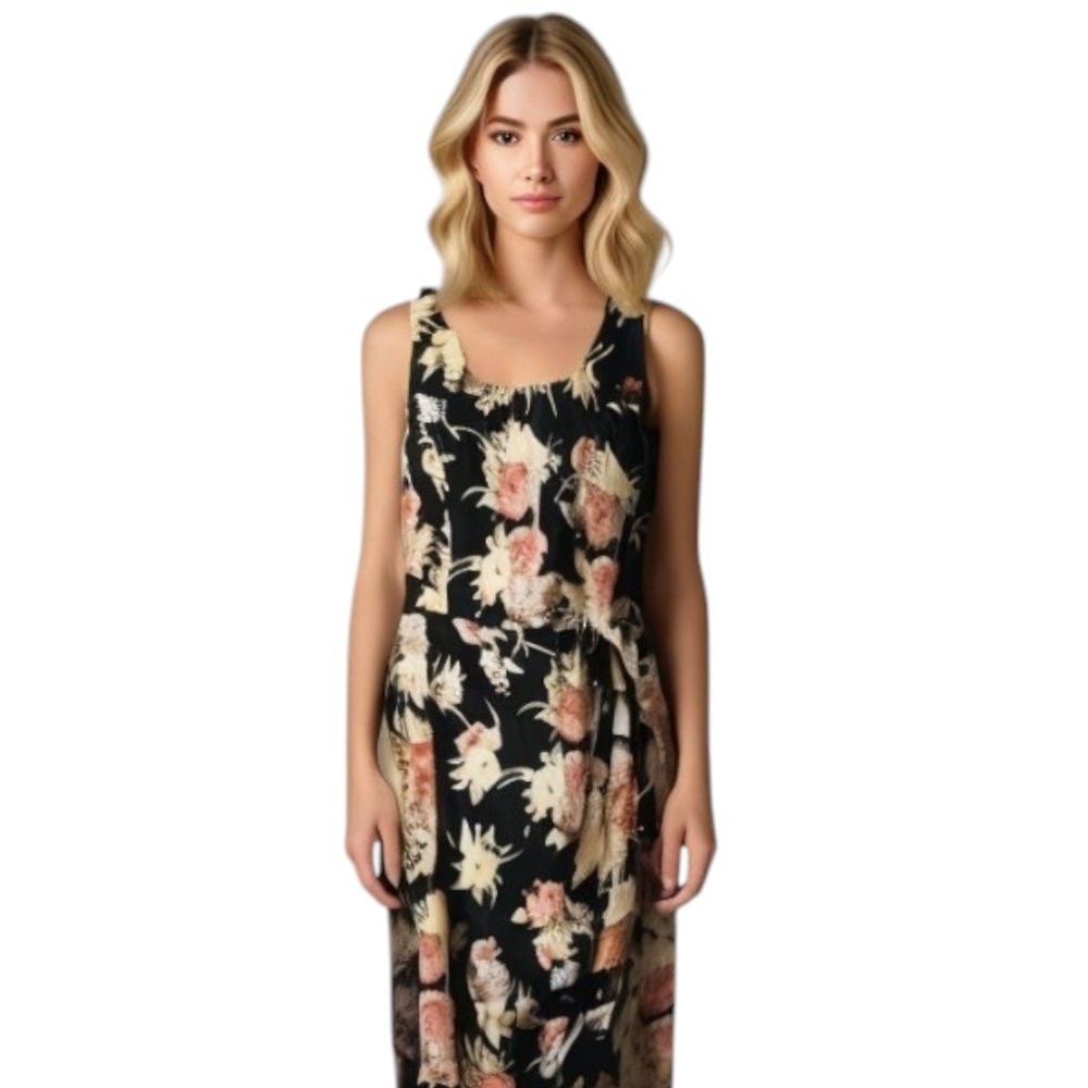 Vintage Elizabeth Wayman New York Floral Dress